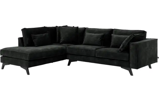 Goossens hoekbank chambre zwart stof - 8235689-goossens-chambre-bank-stof-zwart-02