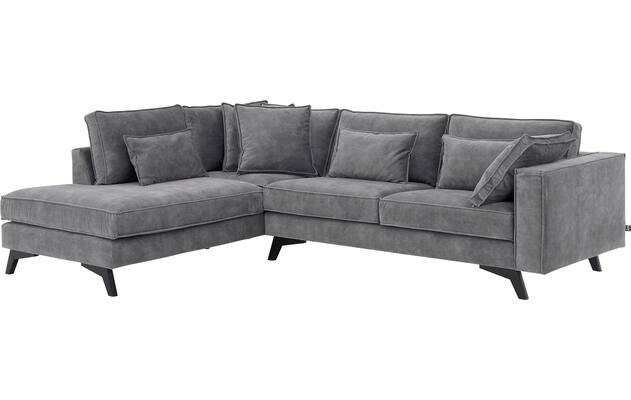 Goossens hoekbank chambre grijs stof - 8235692-goossens-chambre-bank-stof-grijs-02