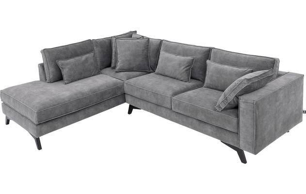 Goossens hoekbank chambre grijs stof - 8235692-goossens-chambre-bank-stof-grijs-05