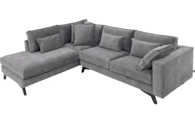 Goossens hoekbank chambre grijs stof - 8235692-goossens-chambre-bank-stof-grijs-05