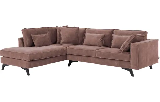 Goossens hoekbank chambre roze stof - 8235693-goossens-chambre-bank-stof-roze-02