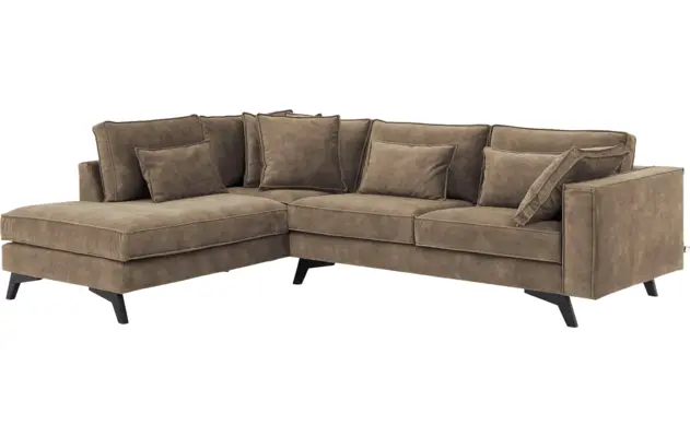 Goossens hoekbank chambre bruin stof - 8235694-goossens-chambre-bank-stof-bruin-02