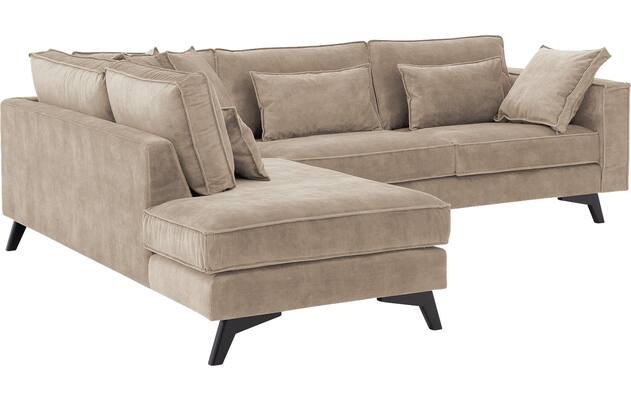 Goossens hoekbank chambre beige stof - 8235696-goossens-chambre-bank-stof-bruin-04