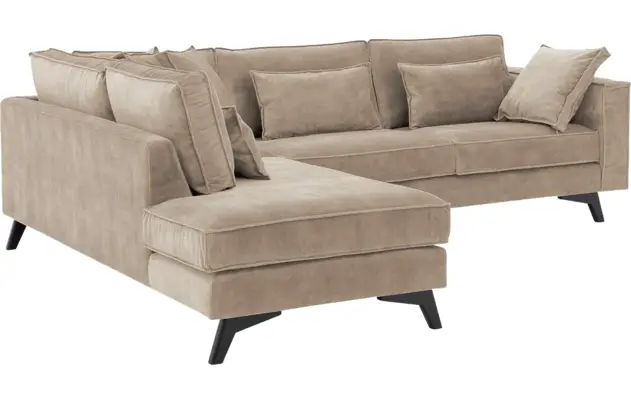Goossens hoekbank chambre beige stof - 8235696-goossens-chambre-bank-stof-bruin-04