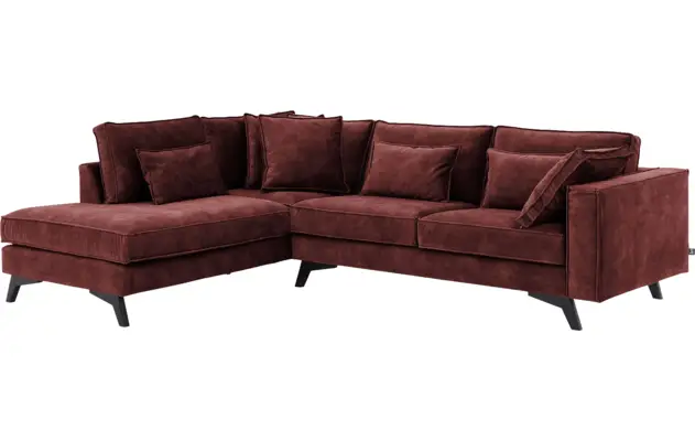 Goossens hoekbank chambre rood stof - 8235697-goossens-chambre-bank-stof-rood-02