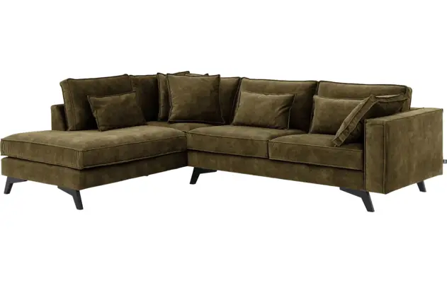 Goossens hoekbank chambre groen stof - 8235699-goossens-chambre-bank-stof-groen-02