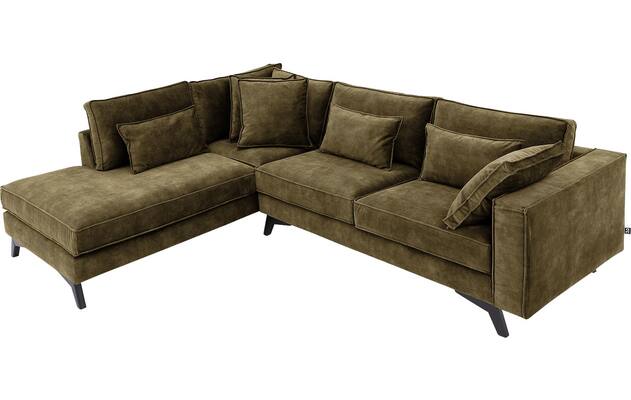 Goossens hoekbank chambre groen stof - 8235699-goossens-chambre-bank-stof-groen-05