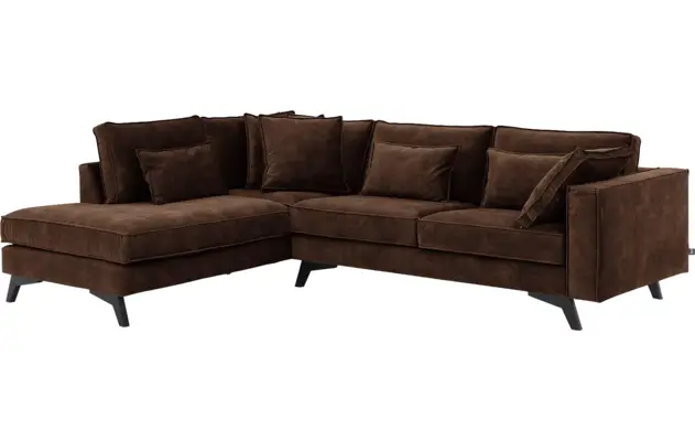 Goossens hoekbank chambre bruin stof - 8235701-goossens-chambre-bank-stof-bruin-02