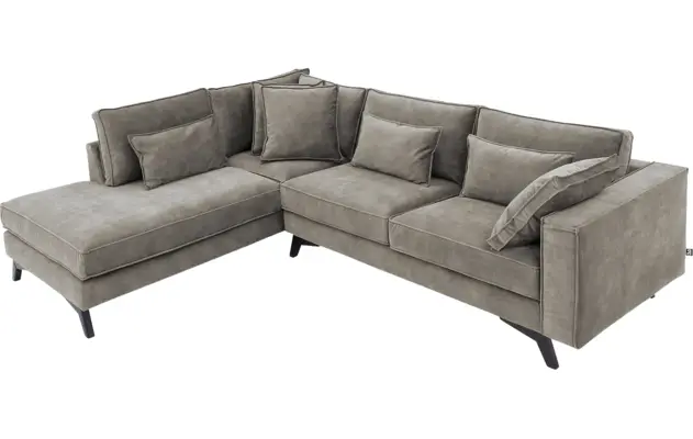 Goossens hoekbank chambre grijs stof - 8235702-goossens-chambre-bank-stof-grijs-05
