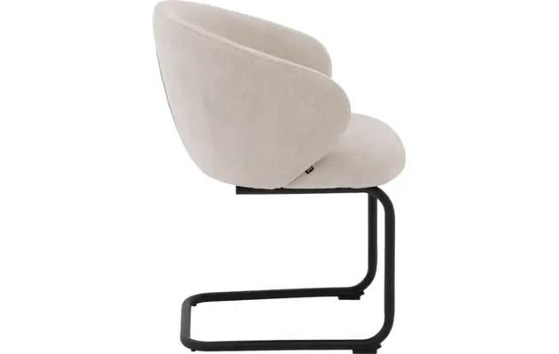 Goossens eetkamerstoel noomi beige stof - 8235773-goossens-noomi-stoel-onderdelen-metaal-03