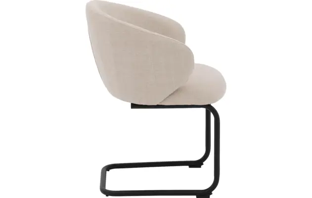 Goossens eetkamerstoel noomi beige stof - 8235778-goossens-noomi-stoel-onderdelen-metaal-03