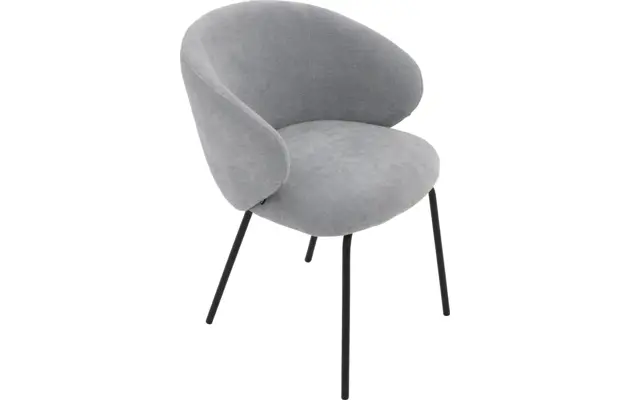 Goossens eetkamerstoel noomi blauw stof - 8235780-goossens-noomi-stoel-onderdelen-metaal-05