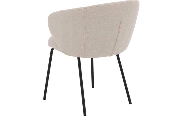 Goossens eetkamerstoel noomi beige stof - 8235784-goossens-noomi-stoel-onderdelen-metaal-02