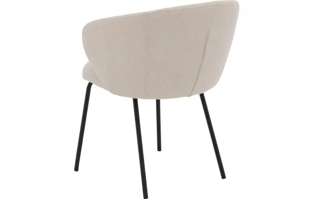 Goossens eetkamerstoel noomi beige stof - 8235784-goossens-noomi-stoel-onderdelen-metaal-02