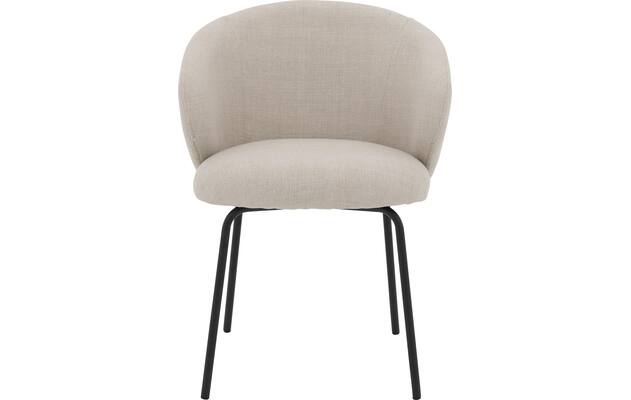 Goossens eetkamerstoel noomi beige stof - 8235784-goossens-noomi-stoel-onderdelen-metaal-04