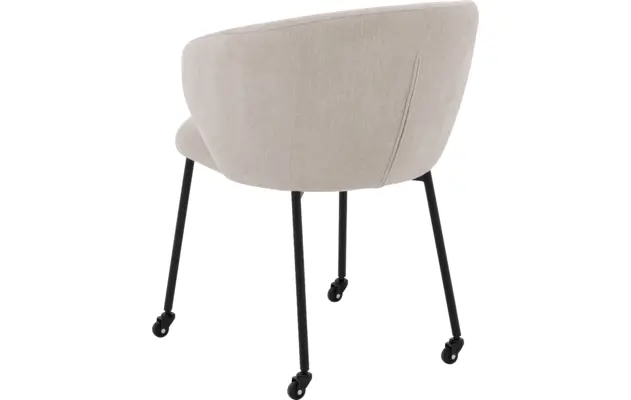 Goossens eetkamerstoel noomi beige stof - 8235785-goossens-noomi-stoel-onderdelen-metaal-01
