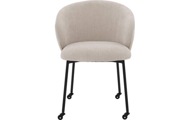 Goossens eetkamerstoel noomi beige stof - 8235785-goossens-noomi-stoel-onderdelen-metaal-04
