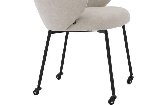 Goossens eetkamerstoel noomi beige stof - 8235785-goossens-noomi-stoel-onderdelen-metaal-06