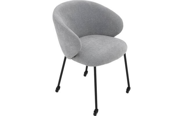 Goossens eetkamerstoel noomi blauw stof - 8235786-goossens-noomi-stoel-onderdelen-metaal-05