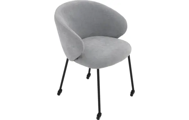 Goossens eetkamerstoel noomi blauw stof - 8235786-goossens-noomi-stoel-onderdelen-metaal-05
