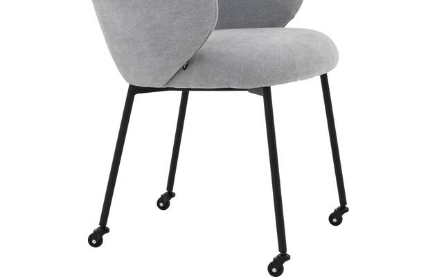 Goossens eetkamerstoel noomi blauw stof - 8235786-goossens-noomi-stoel-onderdelen-metaal-06