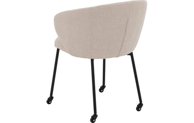 Goossens eetkamerstoel noomi beige stof - 8235790-goossens-noomi-stoel-onderdelen-metaal-02
