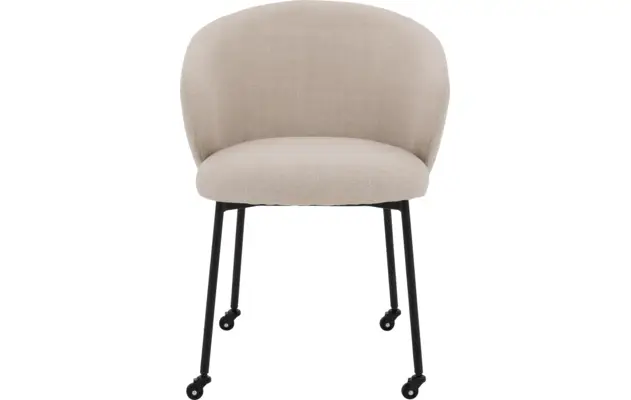 Goossens eetkamerstoel noomi beige stof - 8235790-goossens-noomi-stoel-onderdelen-metaal-03