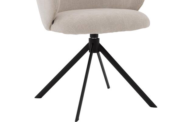 Goossens eetkamerstoel noomi beige stof - 8235791-goossens-noomi-stoel-onderdelen-metaal-06