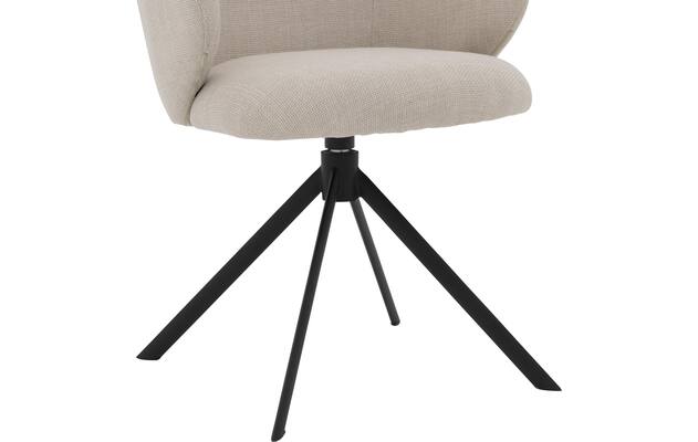 Goossens eetkamerstoel noomi beige stof - 8235796-goossens-noomi-stoel-onderdelen-metaal-06