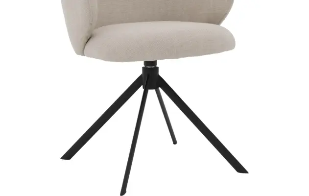 Goossens eetkamerstoel noomi beige stof - 8235796-goossens-noomi-stoel-onderdelen-metaal-06