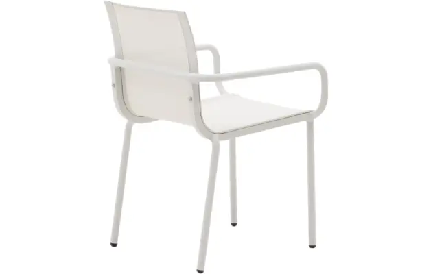 Kave home tuinstoel met armleuning galdana grijs aluminium - 8240169-kave-home-galdana-tuinstoelen-aluminium-05