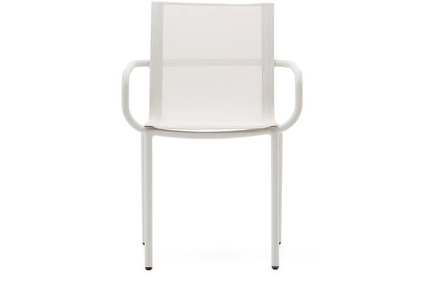 Kave home tuinstoel met armleuning galdana grijs aluminium - 8240169-kave-home-galdana-tuinstoelen-aluminium-06
