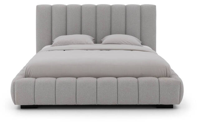 Goossens gestoffeerd bedframe amalfi grijs stof - 8240333-goossens-amalfi-bedframe-stof-02
