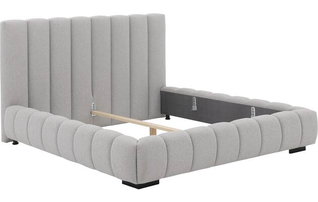 Goossens gestoffeerd bedframe amalfi grijs stof - 8240333-goossens-amalfi-bedframe-stof-08