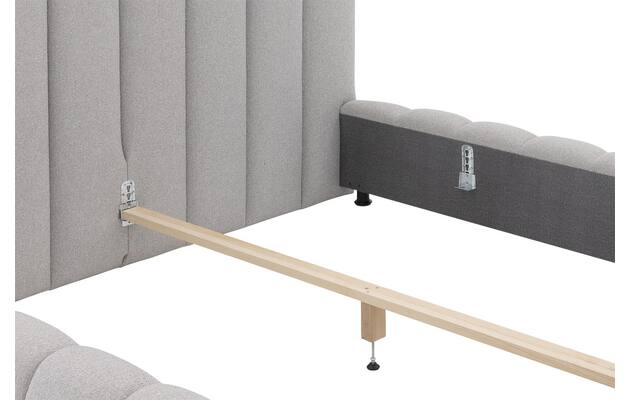 Goossens gestoffeerd bedframe amalfi grijs stof - 8240333-goossens-amalfi-bedframe-stof-11
