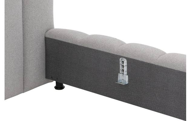Goossens gestoffeerd bedframe amalfi grijs stof - 8240333-goossens-amalfi-bedframe-stof-12