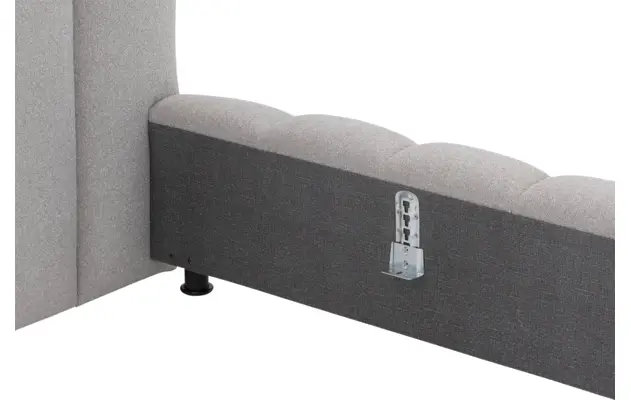 Goossens gestoffeerd bedframe amalfi grijs stof - 8240333-goossens-amalfi-bedframe-stof-12
