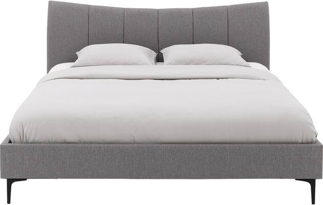 Goossens gestoffeerd bedframe victory grijs stof - 8241816-goossens-victory-bedframe-stof-02