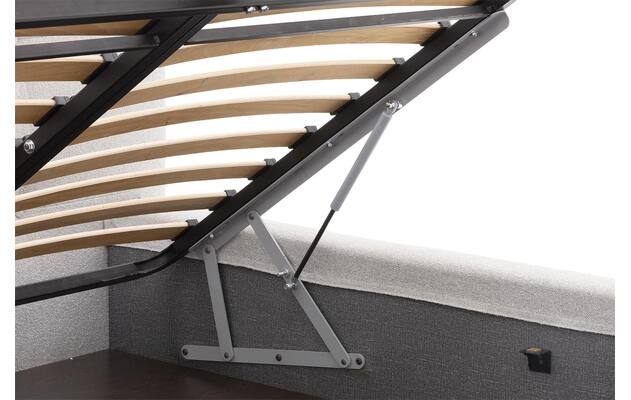 Goossens gestoffeerd bedframe bolzano storage grijs stof - 8241819-goossens-bolzano-storage-bedframe-stof-08