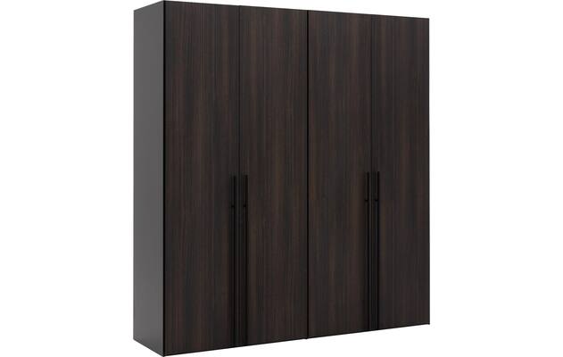 Goossens kledingkast ambra zwart hoogwaardig meubelplaat - 8241883-goossens-ambra-zwart-draaideuren-06