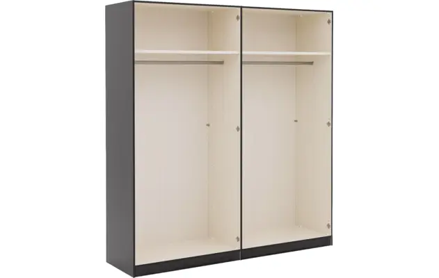 Goossens kledingkast ambra zwart hoogwaardig meubelplaat - 8241883-goossens-ambra-zwart-draaideuren-19