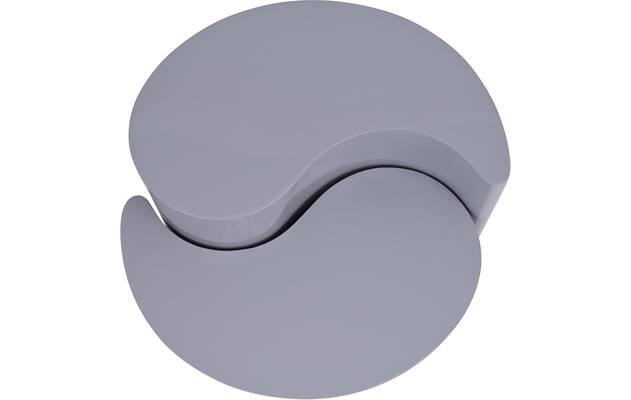 Goossens bijzettafel yin yang grijs metaal - 8241938-goossens-yin-yang-kleinmeubel-metaal-06