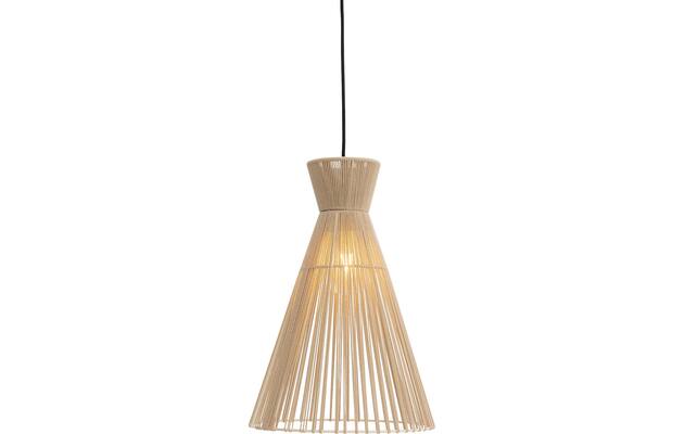 Goossens hanglamp fresia bruin stof - 8242007-frandsen-fresia-e27-02