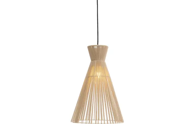 Goossens hanglamp fresia bruin stof - 8242007-frandsen-fresia-e27-02