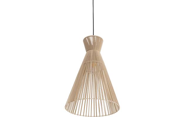Goossens hanglamp fresia bruin stof - 8242007-frandsen-fresia-e27-04