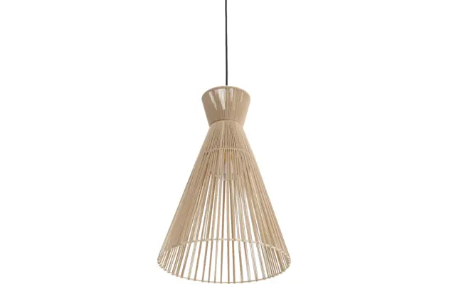 Goossens hanglamp fresia bruin stof - 8242007-frandsen-fresia-e27-04