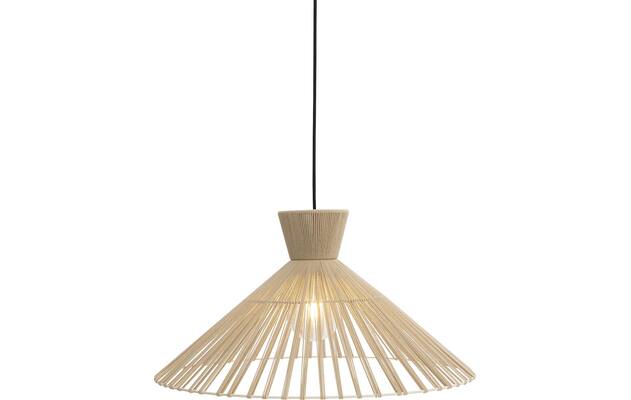Goossens hanglamp fresia bruin stof - 8242008-frandsen-fresia-e27-02