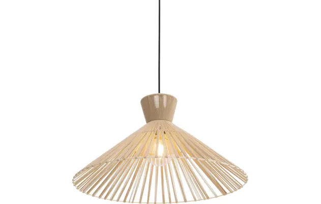 Goossens hanglamp fresia bruin stof - 8242008-frandsen-fresia-e27-03