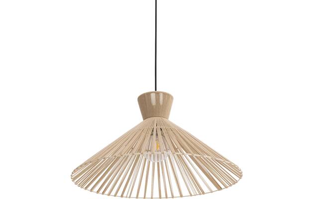 Goossens hanglamp fresia bruin stof - 8242008-frandsen-fresia-e27-04