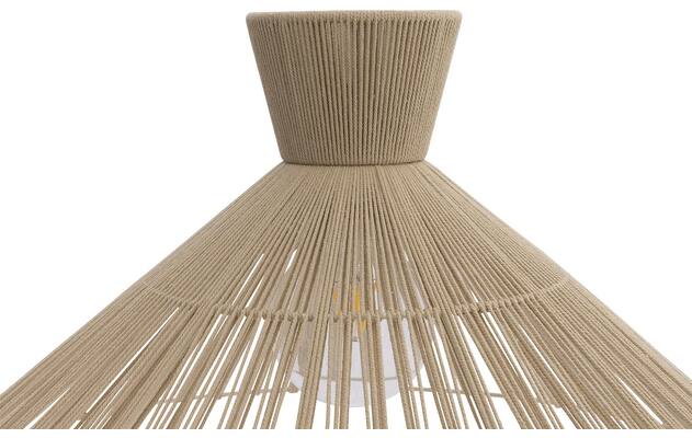 Goossens hanglamp fresia bruin stof - 8242008-frandsen-fresia-e27-05